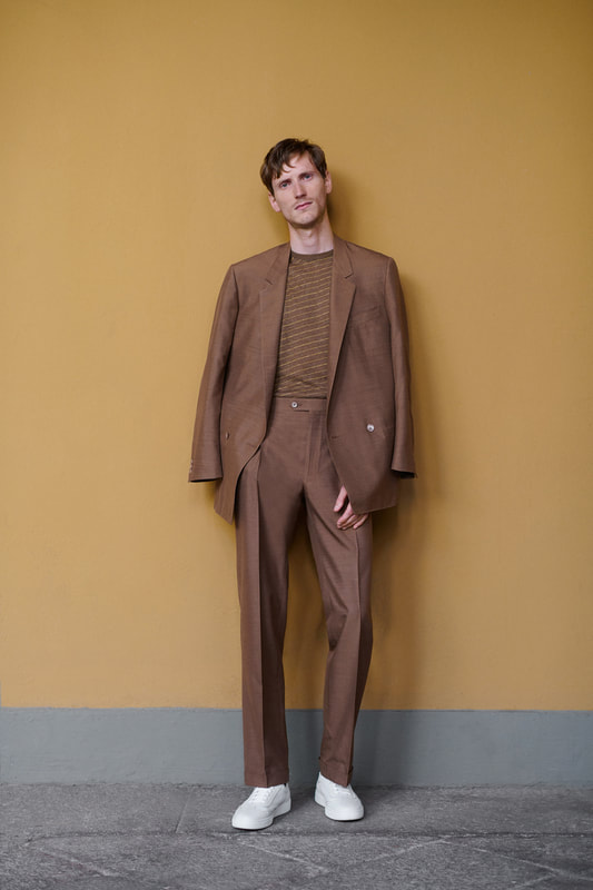Spring Summer 20 Menswear Corneliani Suit in Brown Color
