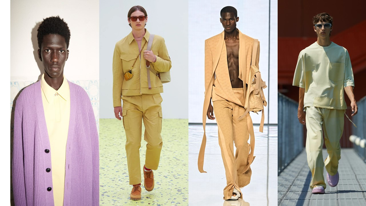 Butter & Pastel Yellow Color, SS22 Menswear Collection