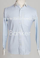 Shirt with Banker's collar and cuffs