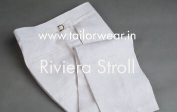 Linen Pants with Waist Adjustment Buckle